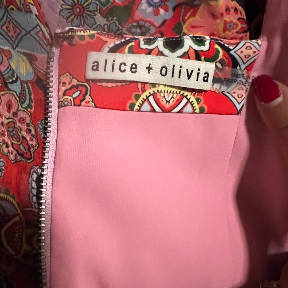 Alice and Olivia pleated dress. Size 4 - Picture 8 of 8